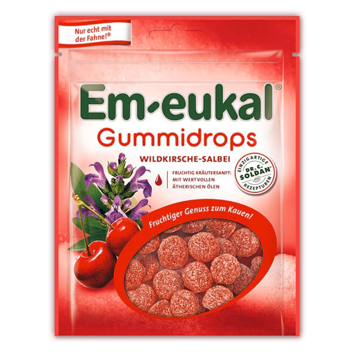 Billede af Em-eukal Gummidrops Vild Kirsebær og Salvie 90 g.