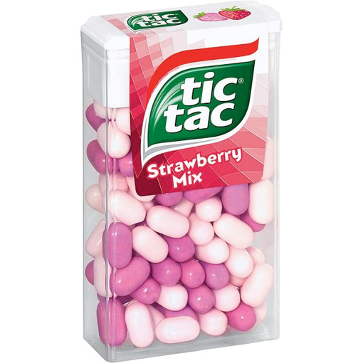 Billede af Ferrero Tic Tac Jordbær Mix 100 er 49 g.