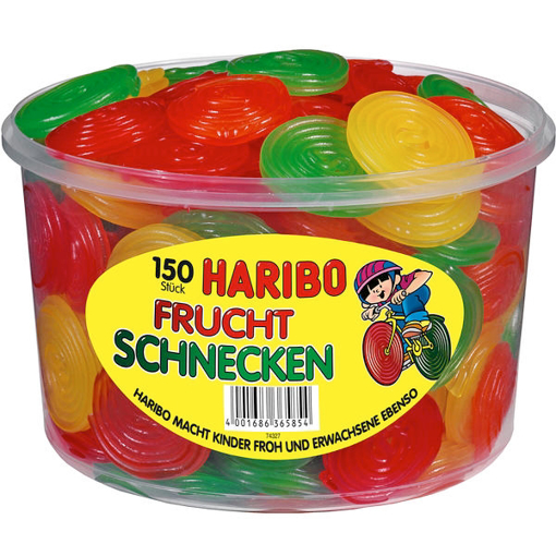 Billede af Haribo Fruchtschnecken 1200 g.