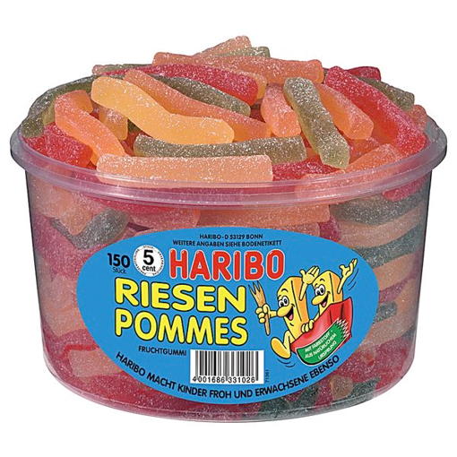 Billede af Haribo Mega Pommes 1200 g.