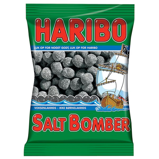 Billede af Haribo Saltbomber 325 g.