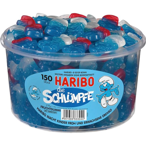 Billede af Haribo Schlümpfe 1350 g.