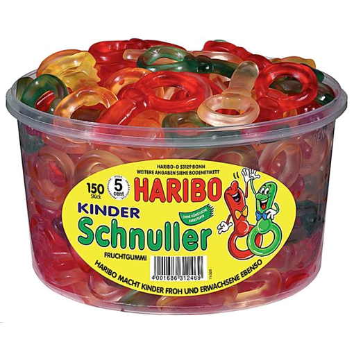 Billede af Haribo Vingummi Sutter 1200 g.