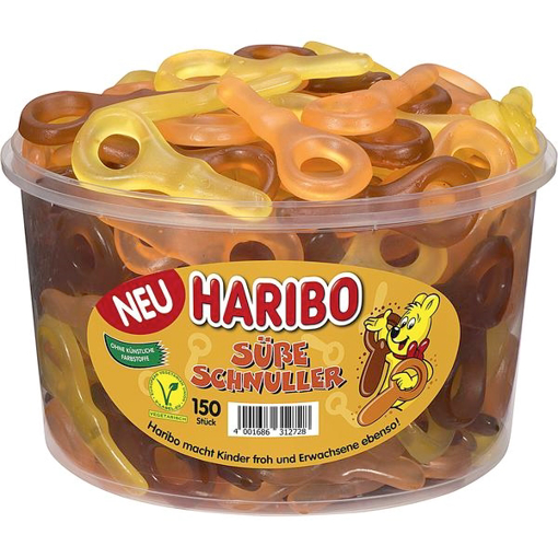 Billede af Haribo Søde Vingummi Sutter 1350 g.