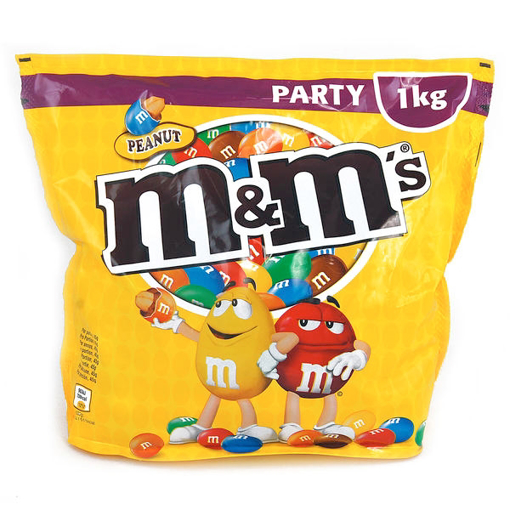 Billede af M&M's Peanut Party Pack 1000 g.
