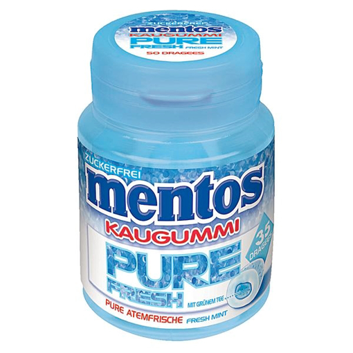 Billede af Mentos Tyggegummi, Pure Fruit Mint 70 g.