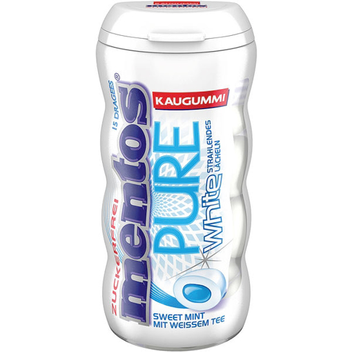 Billede af Mentos Tyggegummi Pure White Sweet Mint 30 g.