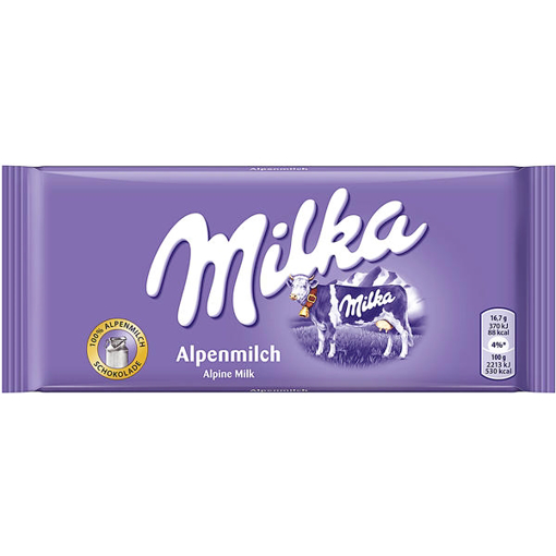 Billede af Milka Alpenmilch 100 g.