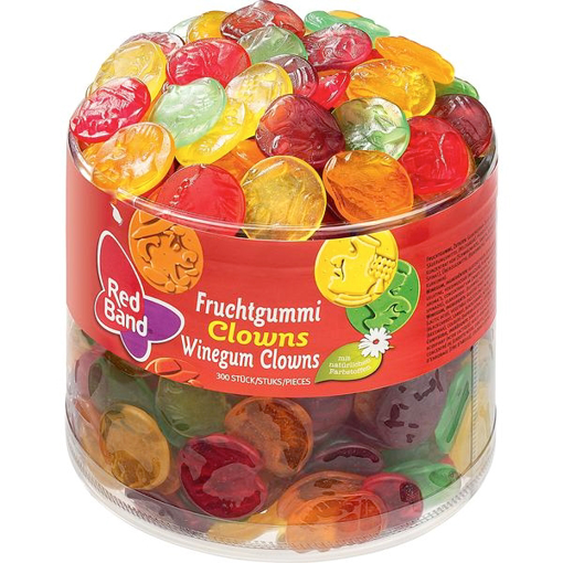 Billede af Red Band Frugt Vingummi-Clowns 1350 g.