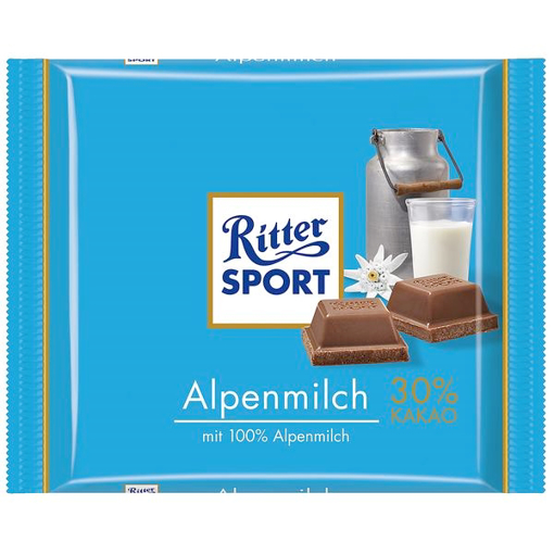 Billede af Ritter Sport Alpenmilch 100 g.
