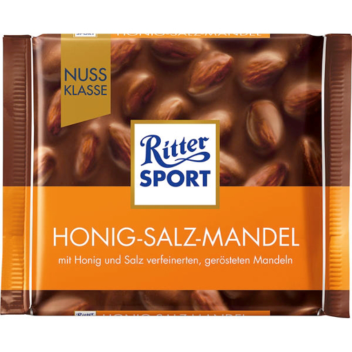 Billede af Ritter Sport Nuss-Klasse Honig-Salz-Mandel 100 g.