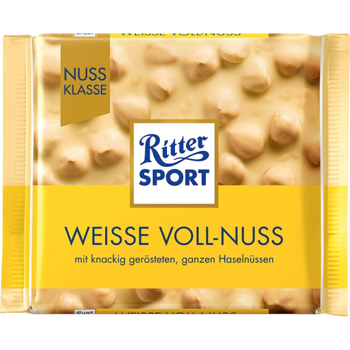Billede af Ritter Sport Nuss-Klasse Weisse Voll-Nuss 100 g.