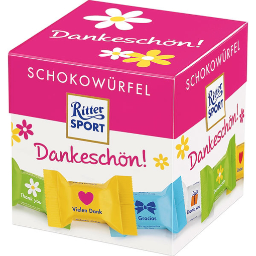 Billede af Ritter Sport Schokowürfel Box Dankeschön 176 g.