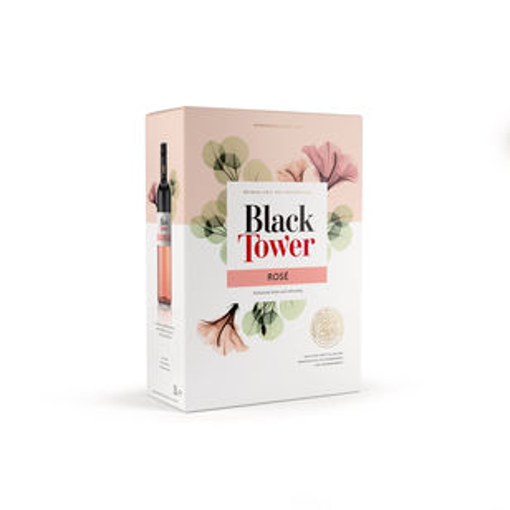 Billede af Black Tower Pink Rosevin 4 x 3 l 