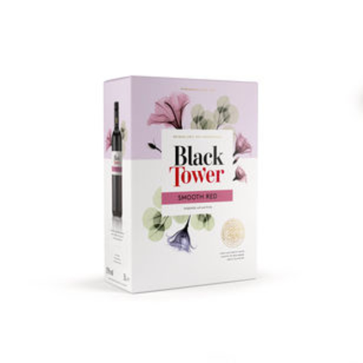 Billede af Black Tower Smooth Rødvin 4 x 3 l